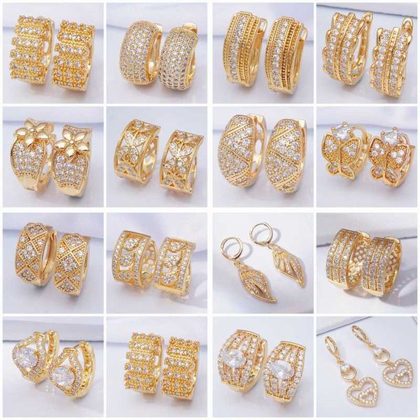 wholesale jewelry luxury earrings cubic zirconia silver color/ gold hoop earrings for women 15 pairs/lot, Golden;silver 
wholesale jewelry luxury earrings cubic zirconia silver color/ gold hoop earrings for women 15 pairs/lot, Golden;silver