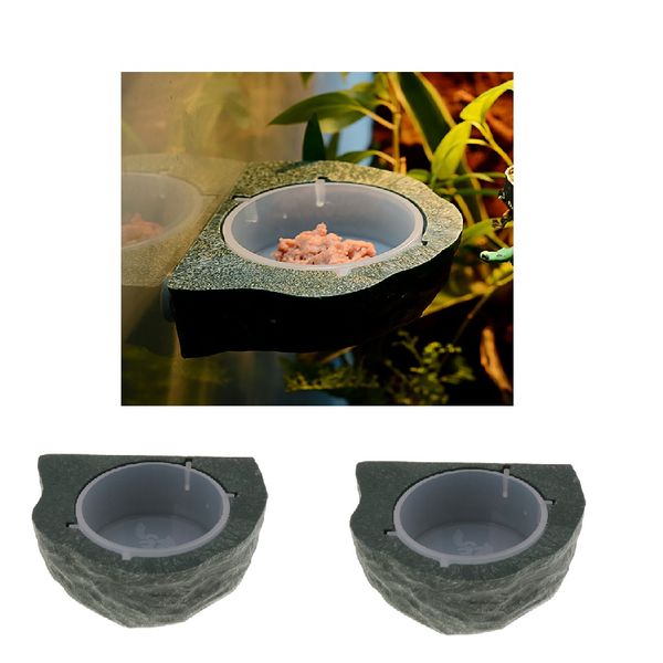 2pcs reptile feeder food holder cup gecko natural rock look ledge -magnet decor
2pcs reptile feeder food holder cup gecko natural rock look ledge -magnet decor