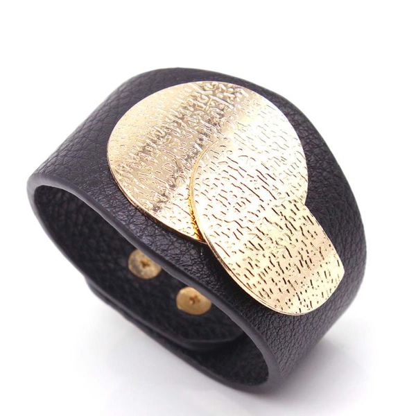 tennis totabc european fashion punk wide charm leather bracelets for women wrap bracelet femme statement jewelry, Golden;silver 
tennis totabc european fashion punk wide charm leather bracelets for women wrap bracelet femme statement jewelry, Golden;silver