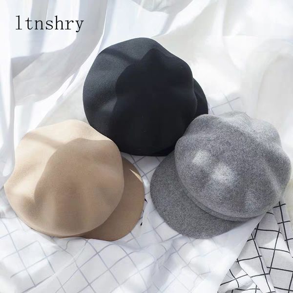 berets autumn winter hats for women 100%wool solid plain octagonal sboy cap men ladies casual hat beret painter, Blue;gray
berets autumn winter hats for women 100%wool solid plain octagonal sboy cap men ladies casual hat beret painter, Blue;gray