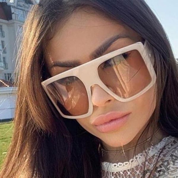 sunglasses shades for women oversized brand square flat female vintage big frame glasses, White;black
sunglasses shades for women oversized brand square flat female vintage big frame glasses, White;black
