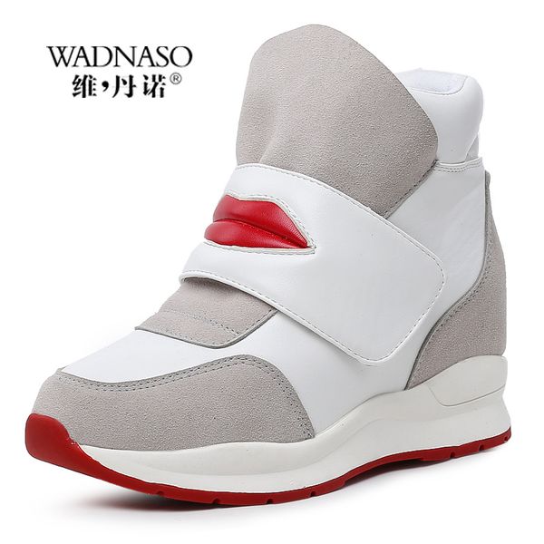 boots wedges women winter height increasing casual shoes high ankle hide heels red lips ladies xz43, Black
boots wedges women winter height increasing casual shoes high ankle hide heels red lips ladies xz43, Black