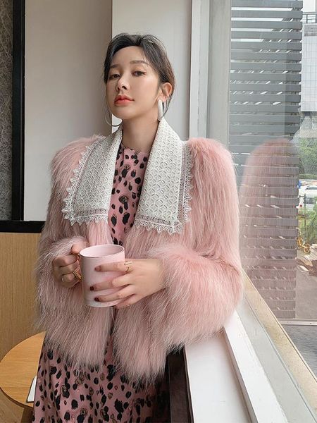 women's fur & faux women 2021 winter real natural raccoon jackets female lace turn-down collar outwears ladies fashion warm short coat, Black
women's fur & faux women 2021 winter real natural raccoon jackets female lace turn-down collar outwears ladies fashion warm short coat, Black