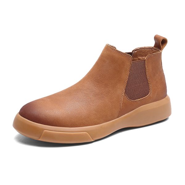 men leather boots fashion flock men's boot shoes winter/autumn boots simple style anti-skidding ankle men sneakers, Black
men leather boots fashion flock men's boot shoes winter/autumn boots simple style anti-skidding ankle men sneakers, Black