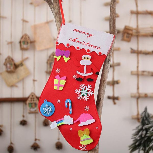 children santa socks gift bags diy decorated christmas tree hanging bag houlders xmas party supplies
children santa socks gift bags diy decorated christmas tree hanging bag houlders xmas party supplies