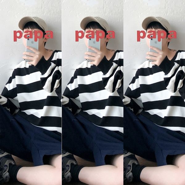 autumn striped round sweatercoat sweaterneck sweater men's long-sleeved base shirt trendy loose upper clothes bf korean style coat for, Black
autumn striped round sweatercoat sweaterneck sweater men's long-sleeved base shirt trendy loose upper clothes bf korean style coat for, Black