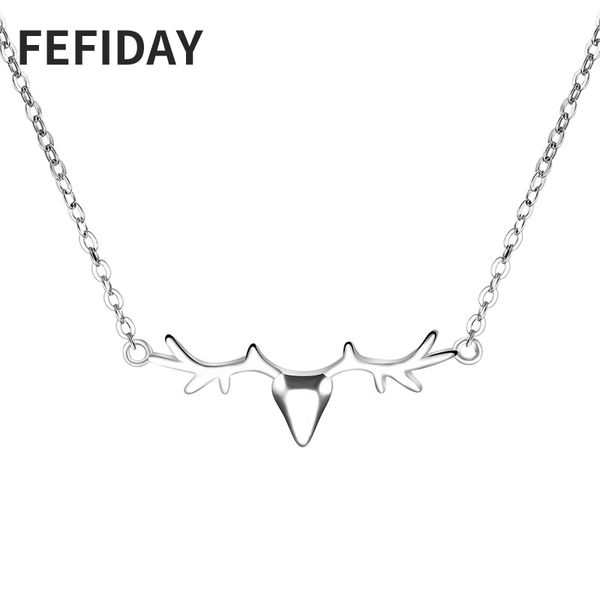 fefiday korean custom couple women chocker chain necklace women metal deer discount sale long animal jewelry necklaces women's, Silver
fefiday korean custom couple women chocker chain necklace women metal deer discount sale long animal jewelry necklaces women's, Silver