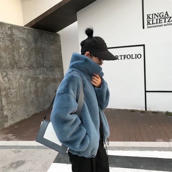 women's fur & faux 2021 winter warm + cotton thick coat women ladies shaggy jacket, Black
women's fur & faux 2021 winter warm + cotton thick coat women ladies shaggy jacket, Black