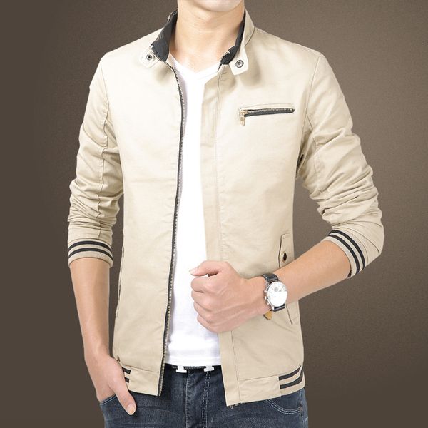 men's jackets autumn style casual stand collar jacket solid color long-sleeved coat pure cotton washing wear, Black;brown
men's jackets autumn style casual stand collar jacket solid color long-sleeved coat pure cotton washing wear, Black;brown