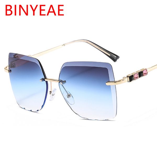 2020 fashion blue gradient sun glasses crystal square rimless sunglasses women vintage classic brand designer glam shades uv400, White;black
2020 fashion blue gradient sun glasses crystal square rimless sunglasses women vintage classic brand designer glam shades uv400, White;black