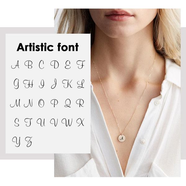 jujie custom necklace letter stainless steel necklace ladies collares jewelry exquisite fashion women, Silver
jujie custom necklace letter stainless steel necklace ladies collares jewelry exquisite fashion women, Silver