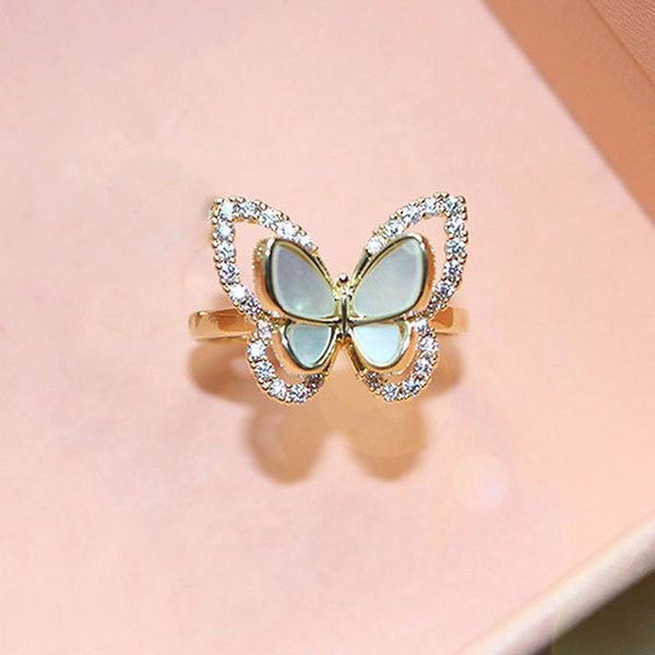 rhinestone double layers butterfly open rings for women 2020 new fashion jewelry statement ring adjustable, Golden;silver
rhinestone double layers butterfly open rings for women 2020 new fashion jewelry statement ring adjustable, Golden;silver