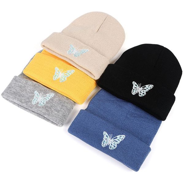 2020 new butterfly embroidery knitted hat autumn winter women casual warm hip hop hat, Blue;gray
2020 new butterfly embroidery knitted hat autumn winter women casual warm hip hop hat, Blue;gray