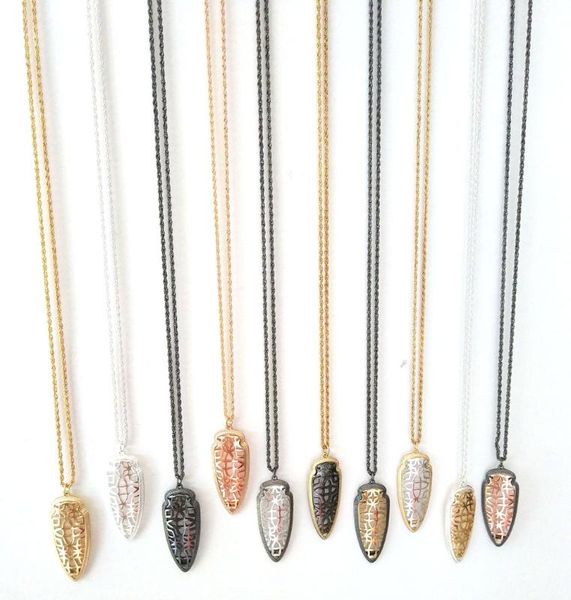 new polished two color metal fit hollow out triangle pendant long chain necklace, Silver
new polished two color metal fit hollow out triangle pendant long chain necklace, Silver