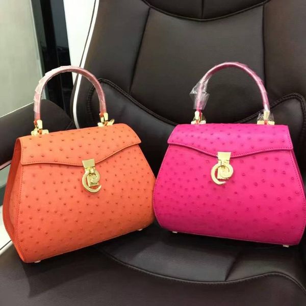 100% genuine ostrich leather skin women handle bag, high end quality lady cross body shoulder bag yellow green pink purple
100% genuine ostrich leather skin women handle bag, high end quality lady cross body shoulder bag yellow green pink purple