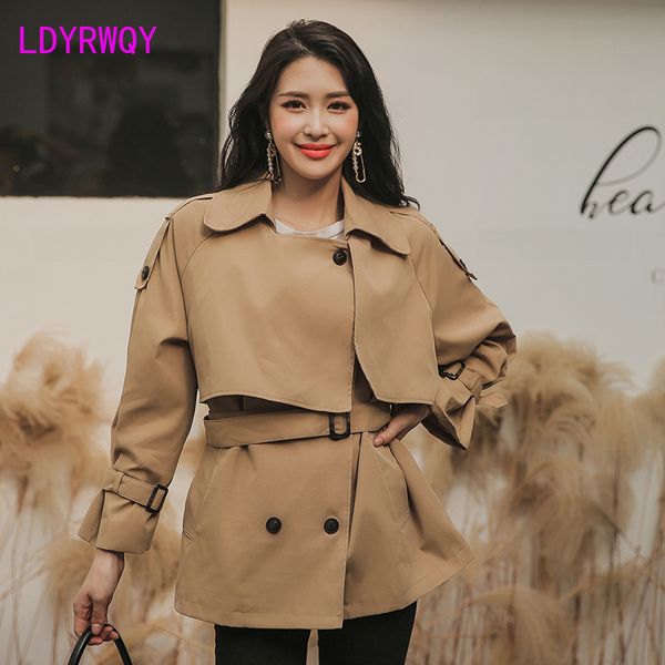 2020 winter korean women's fashion new waist windbreaker jacket turn-down collar regular full office lady, Tan;black
2020 winter korean women's fashion new waist windbreaker jacket turn-down collar regular full office lady, Tan;black