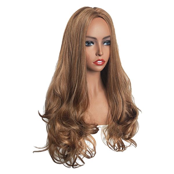 26'' natural long curly wigs synthetic niddle part full wig for women cosplay fancy dress, Black
26'' natural long curly wigs synthetic niddle part full wig for women cosplay fancy dress, Black