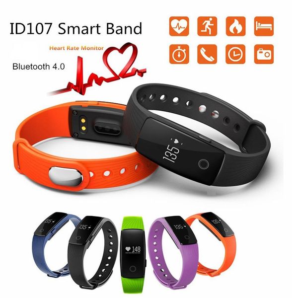 id107 bluetooth 4.0 smart bracelet with heart rate monitor fitness tracker sports wrist watches for android ios 7.1 phone ing 
id107 bluetooth 4.0 smart bracelet with heart rate monitor fitness tracker sports wrist watches for android ios 7.1 phone ing