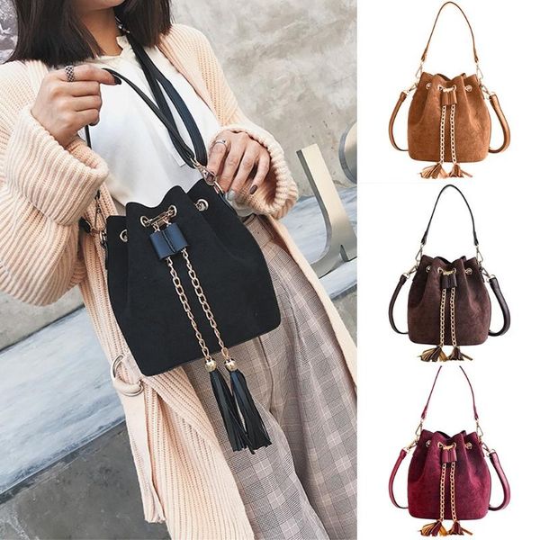 2020 women suede shoulder bag tassel bucket bag girl messenger women's sac a main femme #45
2020 women suede shoulder bag tassel bucket bag girl messenger women's sac a main femme #45