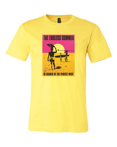 the endless summer custom mens t-shirt tee s-3xl brand new-yellow slogans customized tee shirt