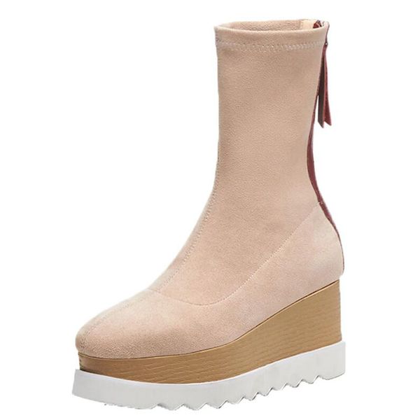 boots 2021 woman shoes mid-calf sock women high heels short elastics autumn wedge platform sneakers xy20-76, Black
boots 2021 woman shoes mid-calf sock women high heels short elastics autumn wedge platform sneakers xy20-76, Black
