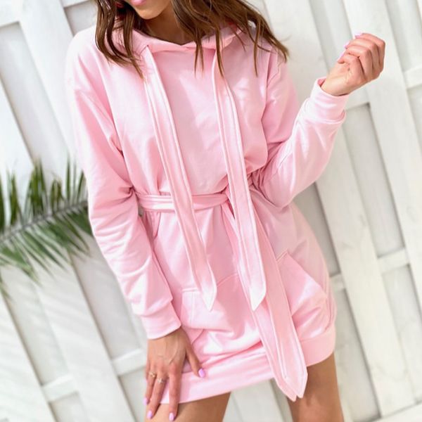 autumn women elegant pleated long sleeves sweatshirt dress 2020 women fashion casual solid mini hoodies ladies round neck hot, Black
autumn women elegant pleated long sleeves sweatshirt dress 2020 women fashion casual solid mini hoodies ladies round neck hot, Black