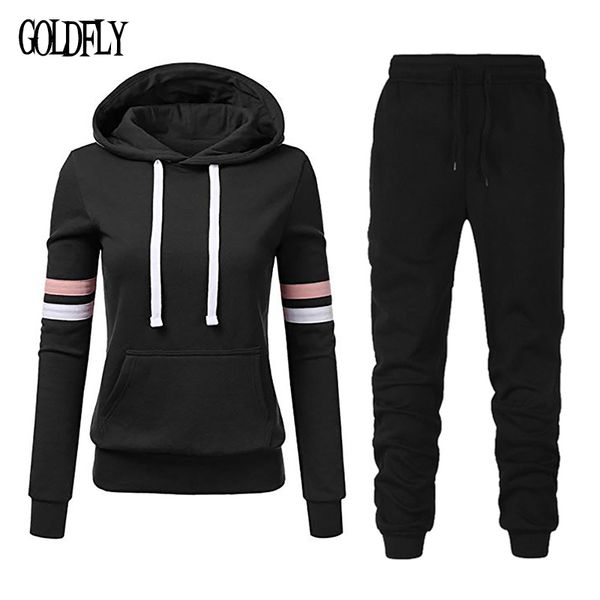 2020 brand new 2 piece set women stripe hoodies pant clothing set warm ladies solid tracksuit pants suit female, Gray
2020 brand new 2 piece set women stripe hoodies pant clothing set warm ladies solid tracksuit pants suit female, Gray
