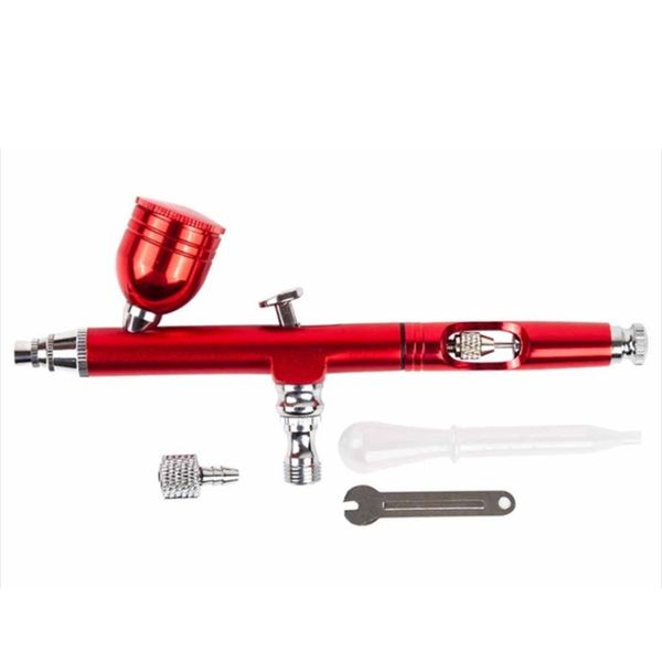 airbrush tool dual action gravity feed 0.m nozzle spray airbrush nail art paint tattoo tool with wrench straw red
airbrush tool dual action gravity feed 0.m nozzle spray airbrush nail art paint tattoo tool with wrench straw red