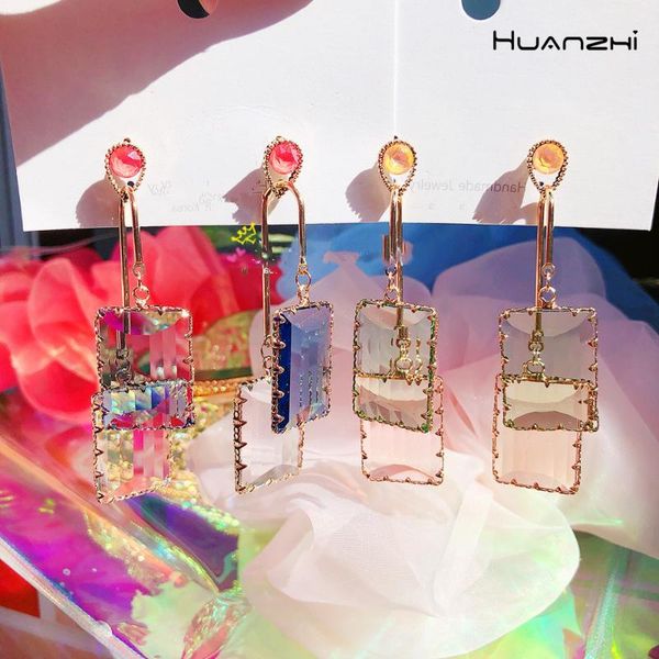 huanzhi 2020 new multicolor acrylic transparent crystal ectangular pendant long earring stud earrings for women girls jewelry, Golden;silver
huanzhi 2020 new multicolor acrylic transparent crystal ectangular pendant long earring stud earrings for women girls jewelry, Golden;silver