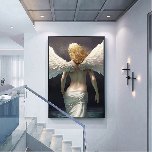 canvas painting modern home decor posters and prints golden color angel wall art prints picture for living room no frame
canvas painting modern home decor posters and prints golden color angel wall art prints picture for living room no frame