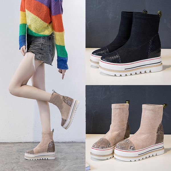 increased women's boots in the autumn thick-soled fashion women's boots women winter, Black
increased women's boots in the autumn thick-soled fashion women's boots women winter, Black