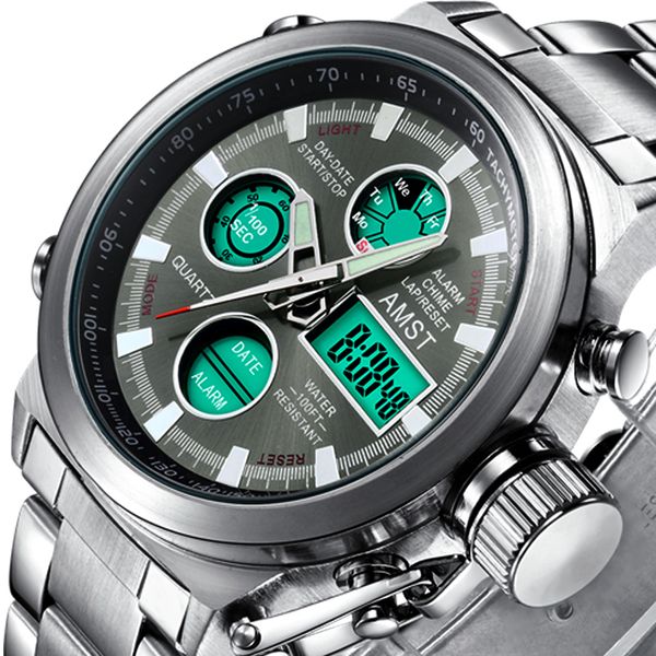 dual display black watches men waches electronic luminous quartz sport digital watches man waterproof relogio masculino, Slivery;brown
dual display black watches men waches electronic luminous quartz sport digital watches man waterproof relogio masculino, Slivery;brown