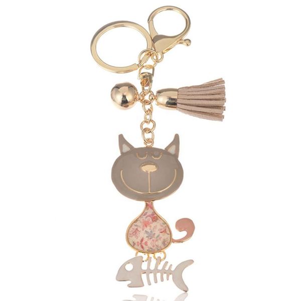 keyring of factory wholesale cute blue enamel cat key chains ring leather tassels fish bone keychain for kids women gifts, Slivery;golden
keyring of factory wholesale cute blue enamel cat key chains ring leather tassels fish bone keychain for kids women gifts, Slivery;golden