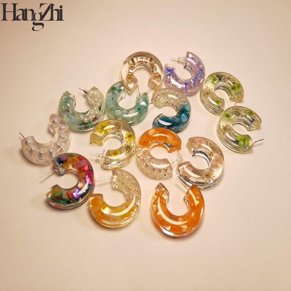 hoop & huggie hangzhi korea vintage geometric c shape transparent resin dry flower earrings for women school girls summer party jewelry, Golden;silver
hoop & huggie hangzhi korea vintage geometric c shape transparent resin dry flower earrings for women school girls summer party jewelry, Golden;silver