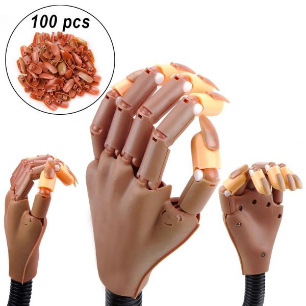1pcs practice manicure hand with 100pcs nail tips adjustable flexible holder diy nail supplies for professionals fake nails tool, Silver
1pcs practice manicure hand with 100pcs nail tips adjustable flexible holder diy nail supplies for professionals fake nails tool, Silver