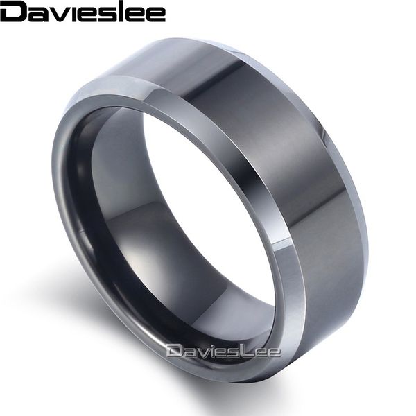 davieslee mens boys polished band ring tungsten carbide wedding engagement black silver color 8mm ltr05, Golden;silver
davieslee mens boys polished band ring tungsten carbide wedding engagement black silver color 8mm ltr05, Golden;silver