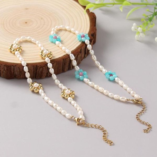 anklets natural freshwater pearl anklet for women white rice golden daisy flower fine jewelry, Red;blue
anklets natural freshwater pearl anklet for women white rice golden daisy flower fine jewelry, Red;blue