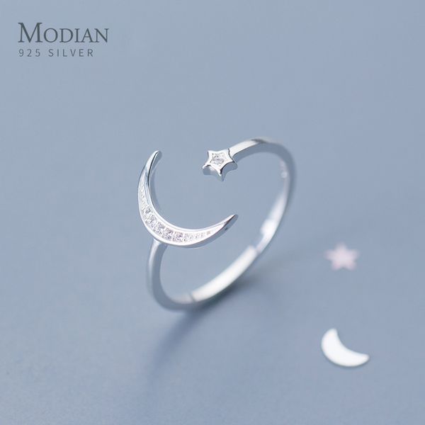 modian genuine 925 sterling silver twinkle zircon star moon slim ring for women fashion size ring wedding gift fine jewelry, Golden;silver
modian genuine 925 sterling silver twinkle zircon star moon slim ring for women fashion size ring wedding gift fine jewelry, Golden;silver