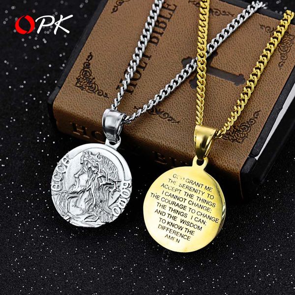 chains catholic holy brand retro jesus round tide titanium steel men and women necklace virgin mary pendant religious, Silver
chains catholic holy brand retro jesus round tide titanium steel men and women necklace virgin mary pendant religious, Silver
