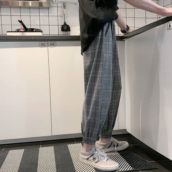 men's pants korean black plaid casual 2021 mens streetwear harem straight baggy male checkered trousers plus size
men's pants korean black plaid casual 2021 mens streetwear harem straight baggy male checkered trousers plus size