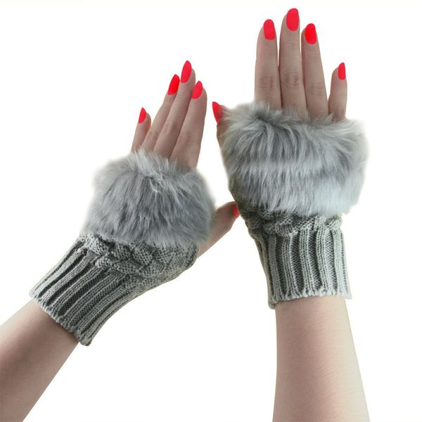 fashion winter women gloves plush faux fur knitting wool keep warm short mitten fingerless lady girl half finger glove aic88, Blue;gray
fashion winter women gloves plush faux fur knitting wool keep warm short mitten fingerless lady girl half finger glove aic88, Blue;gray