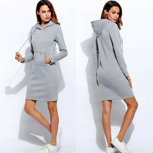 brand new women sweatshirt hooded hoodies long sleeve solid sweatshirts casual sweatshirt pullover jumper long mini dress, Black
brand new women sweatshirt hooded hoodies long sleeve solid sweatshirts casual sweatshirt pullover jumper long mini dress, Black