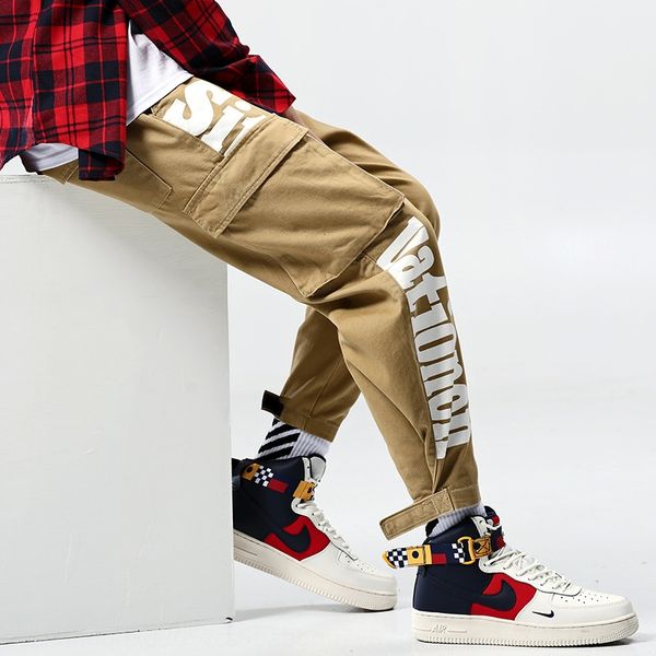 letter overalls men's trendy tight overalls casual pants brand 2019 spring new trend loose multi-pocket ins casual pants leggings glngg, Blue
letter overalls men's trendy tight overalls casual pants brand 2019 spring new trend loose multi-pocket ins casual pants leggings glngg, Blue