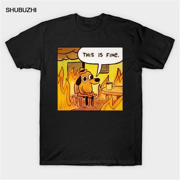 this is fine things are going to be ok meme funny black t-shirt gift for friends men women tee shirt
this is fine things are going to be ok meme funny black t-shirt gift for friends men women tee shirt