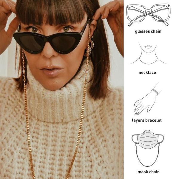 lureen fashion metal face mask chains for women girls glasses lanyard sunglasses strap earphone anti-lost chain necklace jewelry, Silver
lureen fashion metal face mask chains for women girls glasses lanyard sunglasses strap earphone anti-lost chain necklace jewelry, Silver