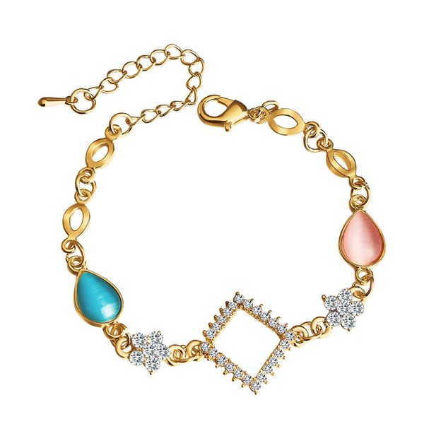 qcooljly fashion charm bracelet gold color chain link crystal rhinestone square bracelets bangles for women jewelry gift brincos, Black
qcooljly fashion charm bracelet gold color chain link crystal rhinestone square bracelets bangles for women jewelry gift brincos, Black
