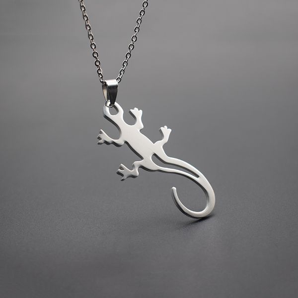 pendant necklaces elfin lizard stainless steel trendy cabrite gecko chameleon anole women jewellery, Silver
pendant necklaces elfin lizard stainless steel trendy cabrite gecko chameleon anole women jewellery, Silver
