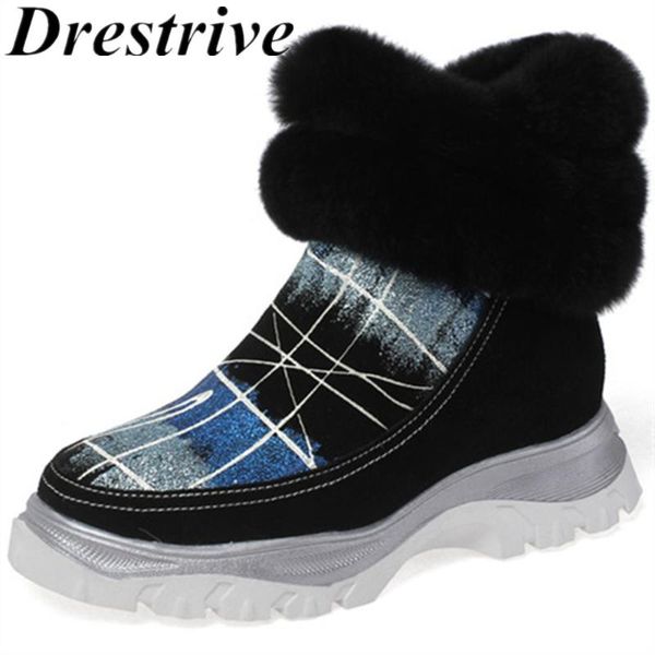 boots drestrive women snow cow suede flat heels non slip zipper female winter shoes platform patchwork ankle wool, Black
boots drestrive women snow cow suede flat heels non slip zipper female winter shoes platform patchwork ankle wool, Black