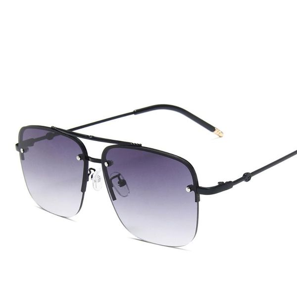 2020 classic trendy square metal sunglasses brand design colorful gradient lens eye glasses half metal frame shade oculos, White;black
2020 classic trendy square metal sunglasses brand design colorful gradient lens eye glasses half metal frame shade oculos, White;black