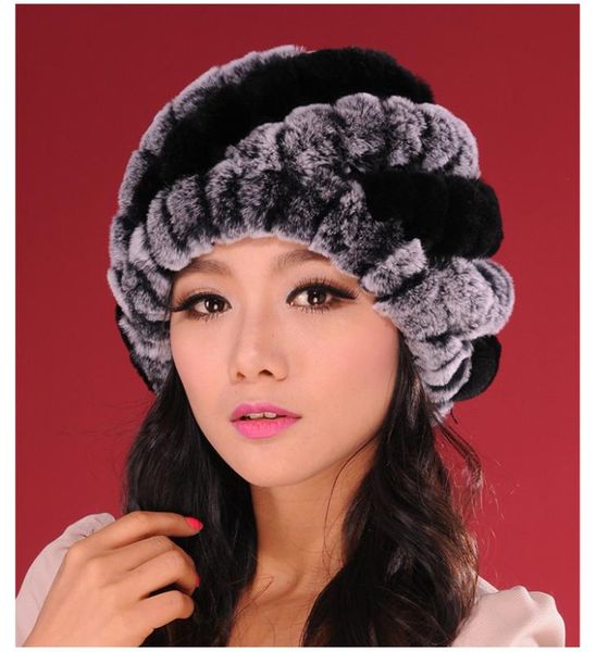 real fur caps women's warm knitted cap for autumn and winter.pineapple style. natural rex fur hat h386, Blue;gray
real fur caps women's warm knitted cap for autumn and winter.pineapple style. natural rex fur hat h386, Blue;gray